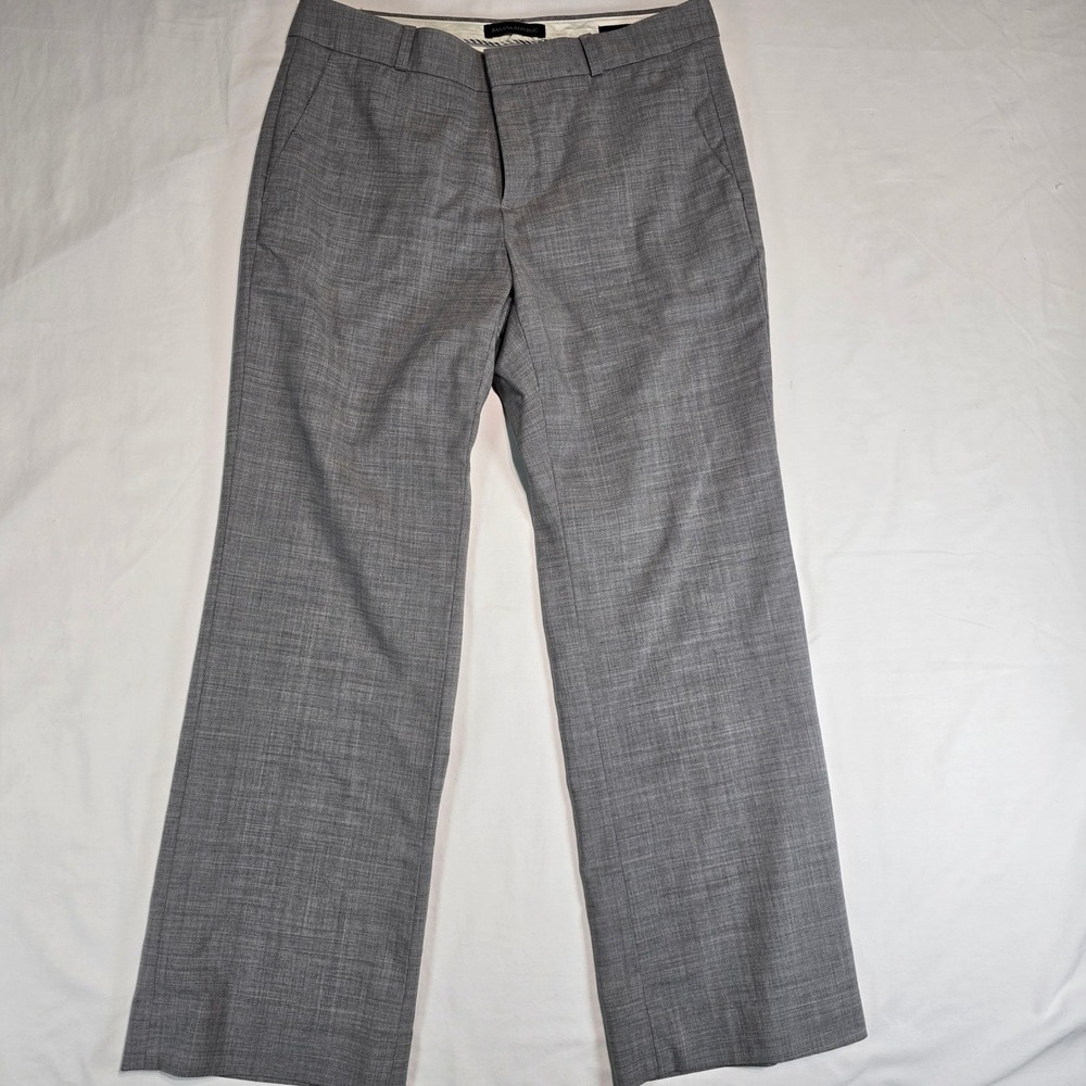 Banana Republic Logan Gray Wool Blend Straight Leg Dress Pants Trousers 348288-0